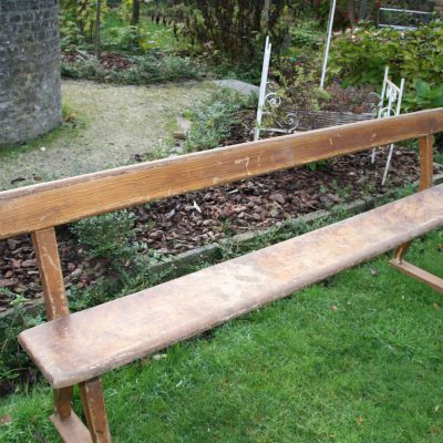 M009B- Oude Franse houten zitbank