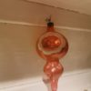 Antieke glazen kerstbal