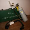 W012a- oude metalen zuurstofkoffer Loos & Co