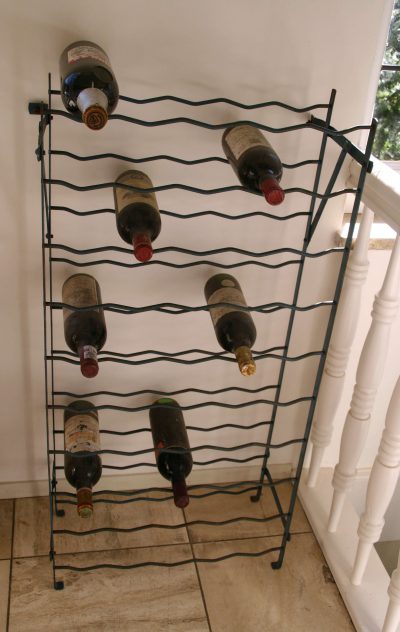 W071J- brocant Frans Rigidex wijnrek 50 flessen