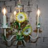 V033 - Franse vintage bloemenlamp