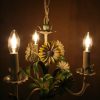 V033 - Franse vintage bloemenlamp
