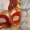 W035 - Venetiaans masker rode veren