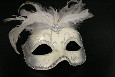 W036 - Venetiaans masker wit