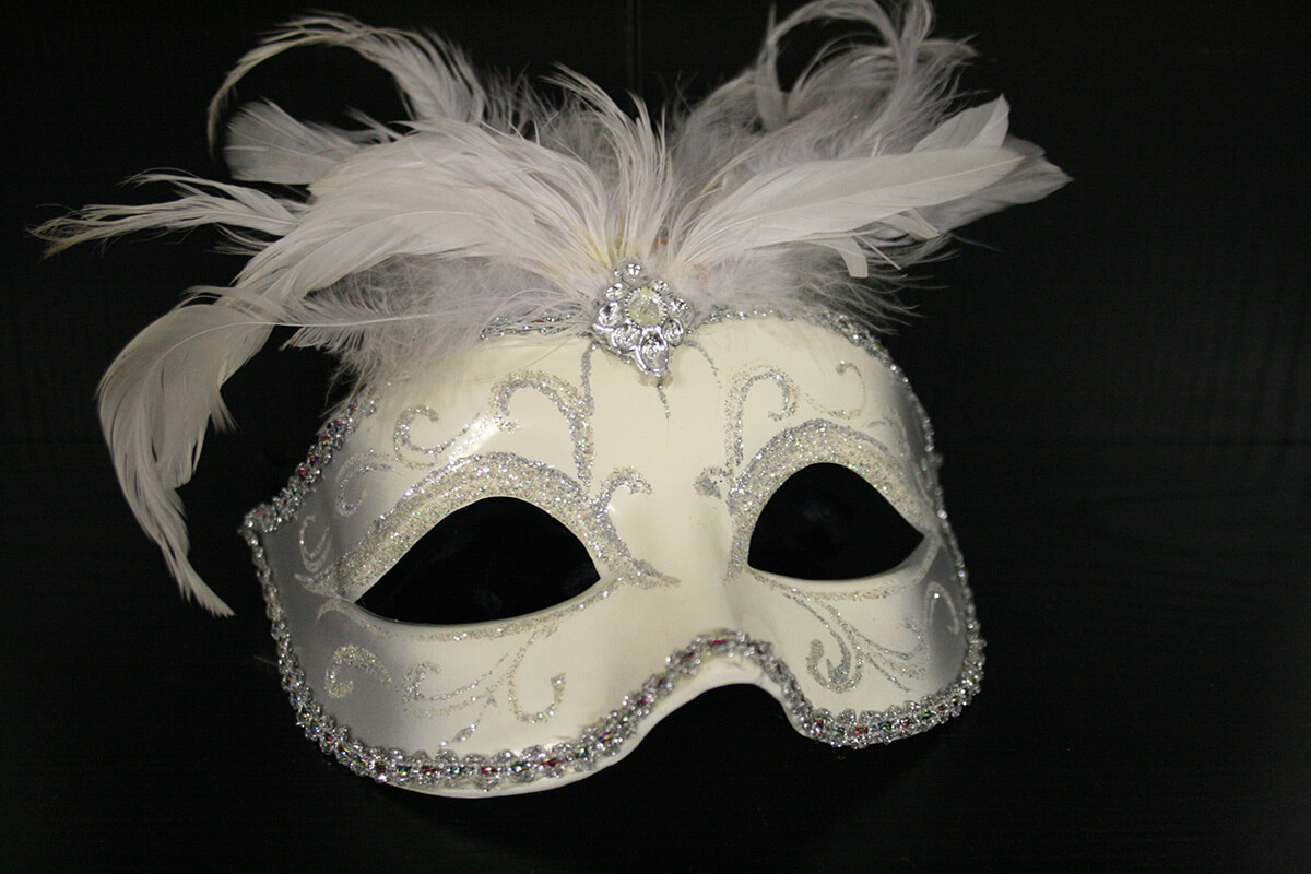 Venetiaans masker wit - Santiline