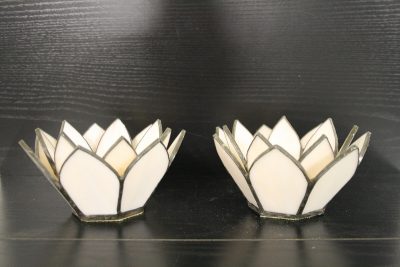 W043 - Setje waxinelampjes Tiffany