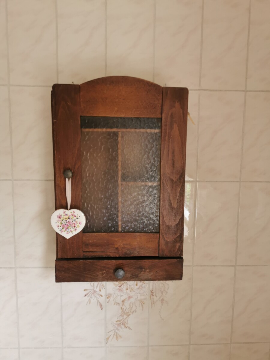 Kampioenschap in plaats daarvan Anoniem oud medicijnkastje antiek badkamerkastje - Santiline- spiegelkastje