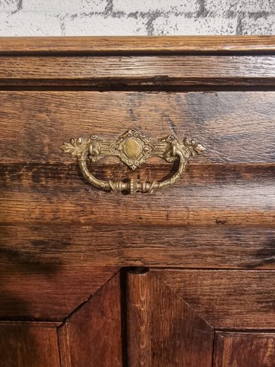 Hanggreep Voor Meubels - Oud Messing, Landelijke Stijl - 96 Mm Gatafstand, Totale Lengte 124 Mm