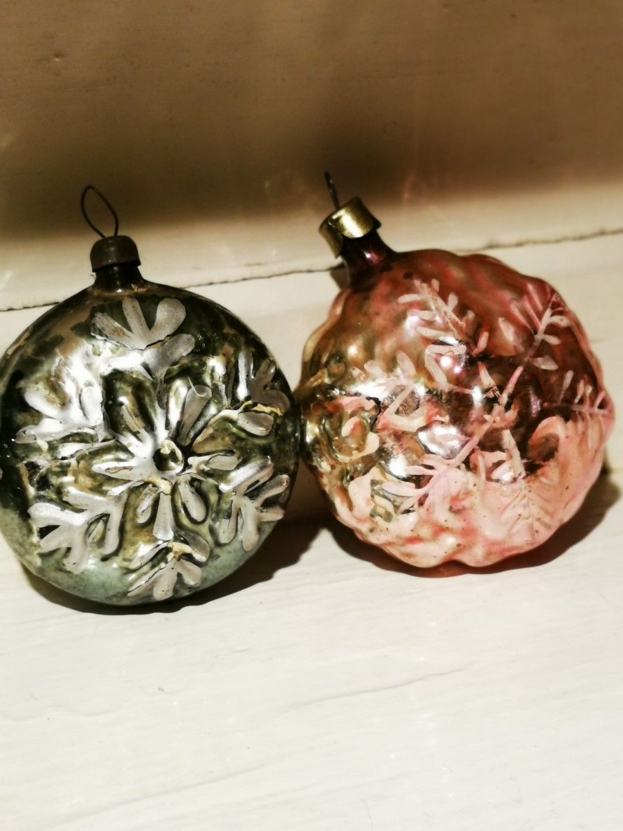 Zorg Pijl onszelf Antieke glazen kerstballen - Santiline