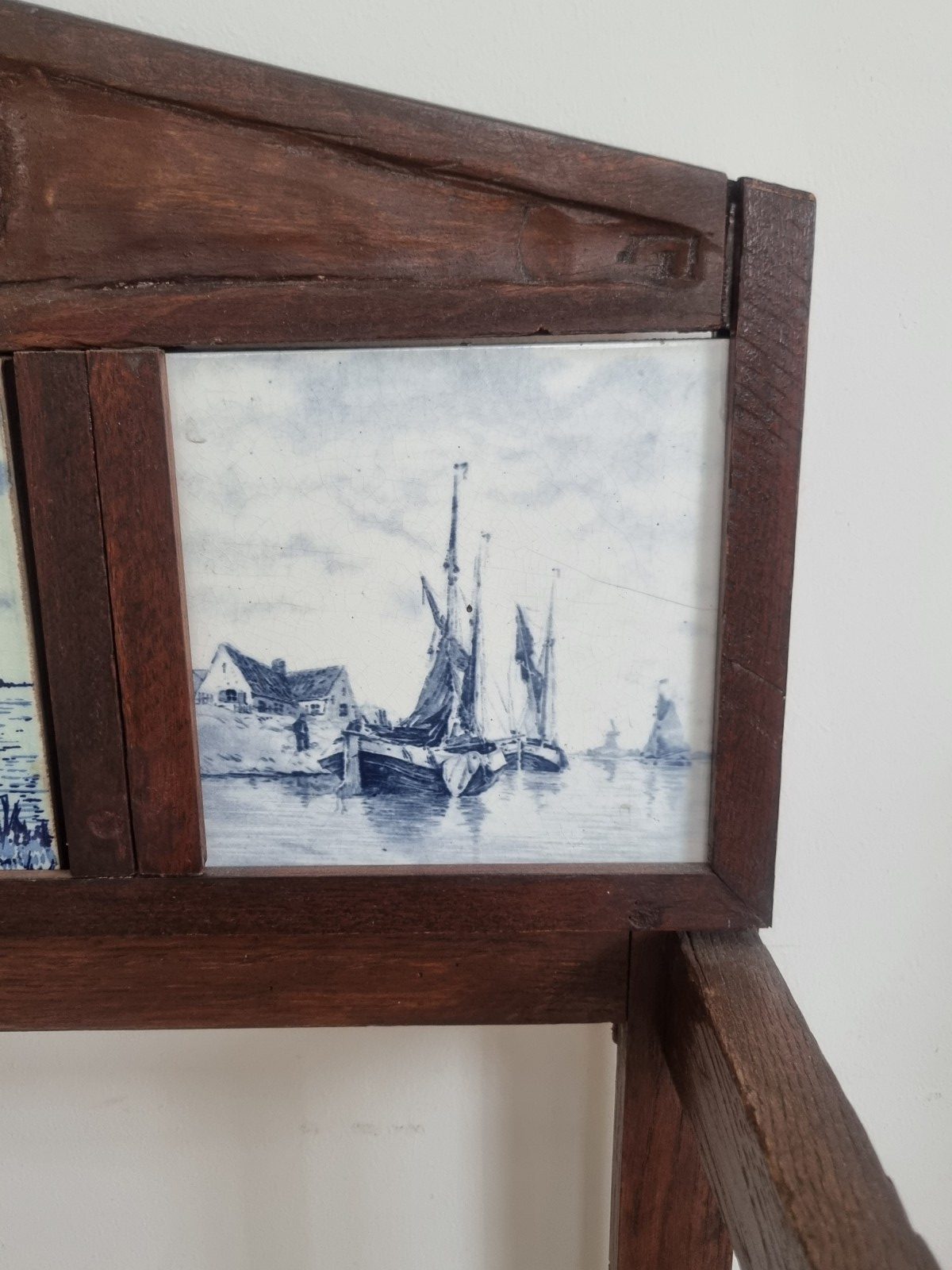 antieke houten paraplubak tegeltjes - Afbeelding 8