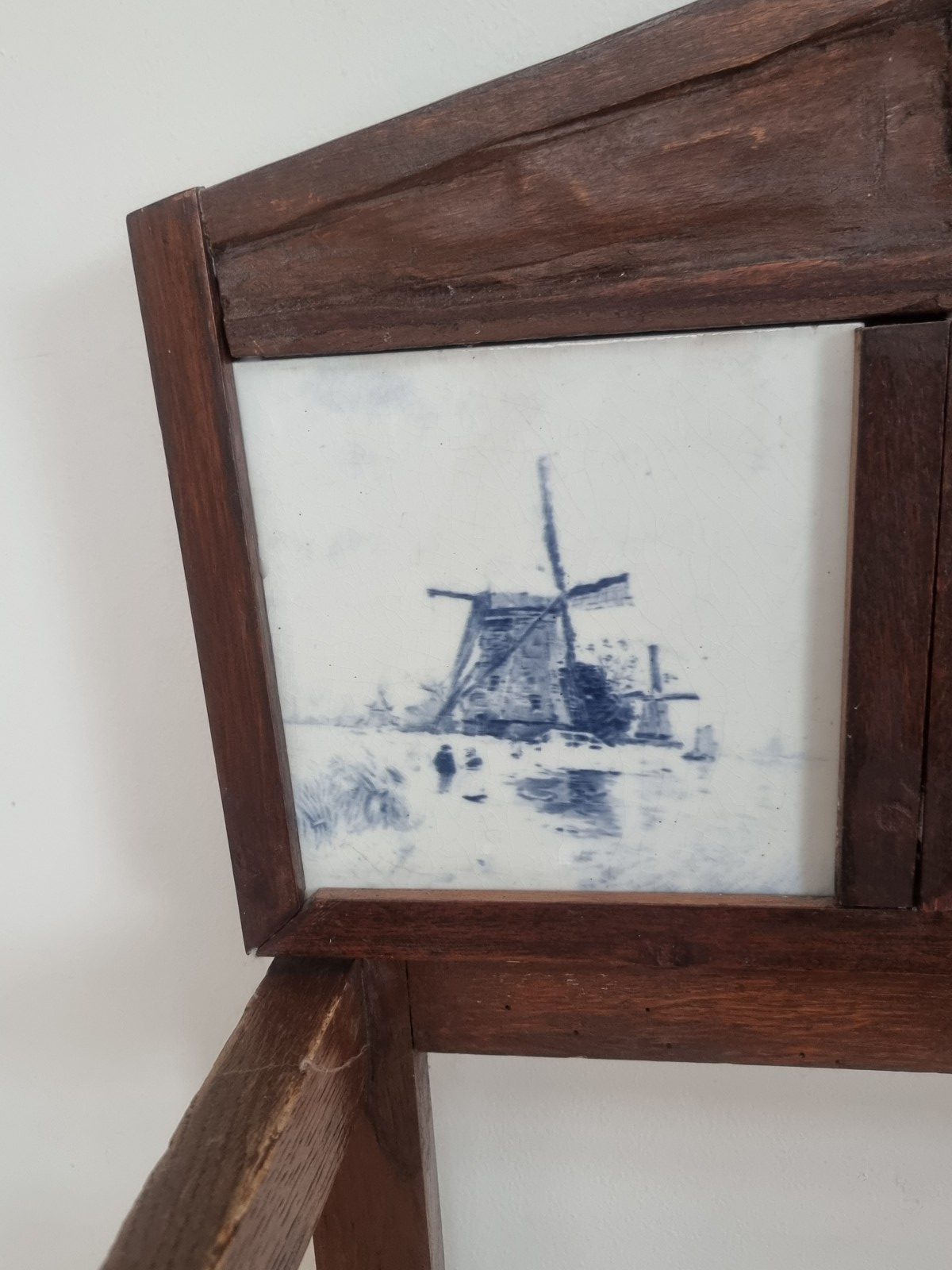 antieke houten paraplubak tegeltjes - Afbeelding 6