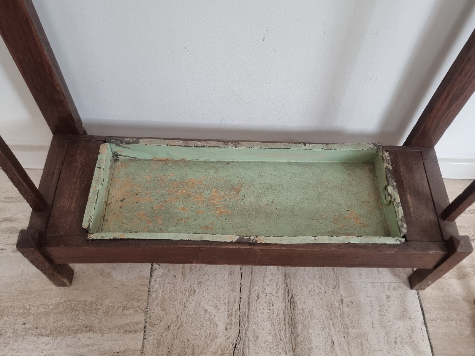 antieke houten paraplubak tegeltjes - Afbeelding 5