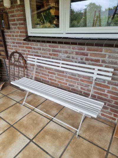 oude Franse bank tuinbank - Afbeelding 6