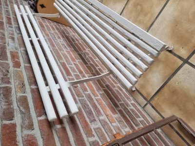 oude Franse bank tuinbank - Afbeelding 7