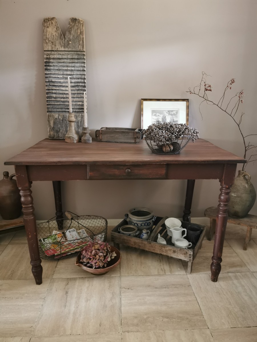 Franse antiek bureau tafel - Santiline- oude Franse
