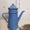 Emaillen Franse blauwe koffiekan