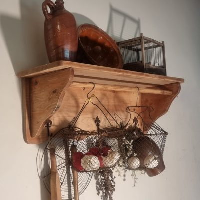 brocante wandrek landelijk keukenrek