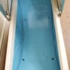 brocante metalen blauwe poppenwagen - Afbeelding 10