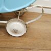 brocante metalen blauwe poppenwagen - Afbeelding 5
